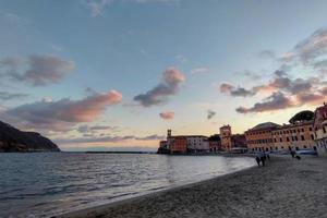 sestri levante bay of silence at sunset photo
