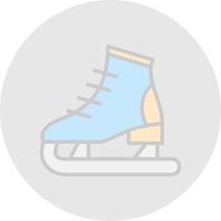 diseño de icono de vector de patinaje sobre hielo