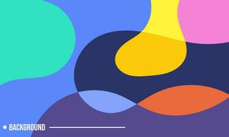 Colorful Abstract Fluid and Geometric Flat Background. Vector Flat Wallpaper Eps 10