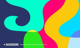 Colorful Abstract Fluid and Geometric Flat Background. Vector Flat Wallpaper Eps 10