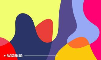 Colorful Abstract Fluid and Geometric Flat Background. Vector Flat Wallpaper Eps 10