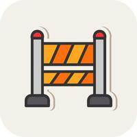 Road Block Vector Icon Design