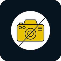 No Camera Vector Icon Design