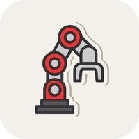 Robot Arm Vector Icon Design