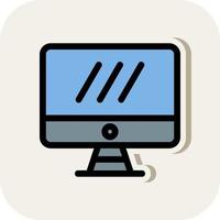 Monitor Screen Vector Icon Design