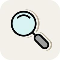 Magnifying Glass Vector Icon Design