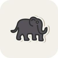 Mammoth Vector Icon Design