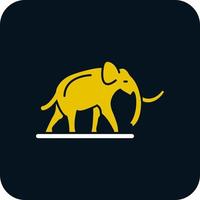 diseño de icono de vector de mamut