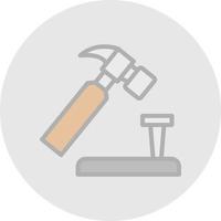 Hammer Vector Icon Design