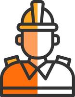 Firefighter Vector Icon Design