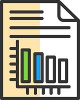 Vertical Bars Vector Icon Design