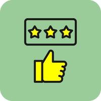 Rating Vector Icon Design