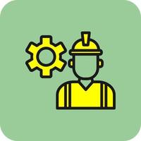 diseño de icono de vector de ingeniero