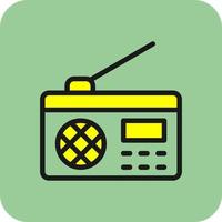 diseño de icono de vector de radio