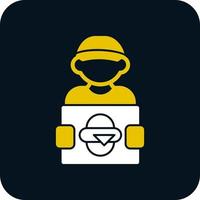 Delivery Man Vector Icon Design