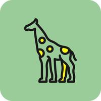 Giraffe Vector Icon Design