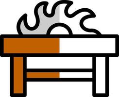 Table Saw Vector Icon Design