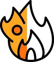 diseño de icono de vector de fuego