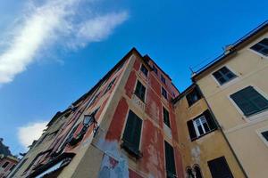 Portofino pictoresque village Italy colorful buildings painted houses photo