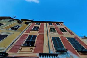 Portofino pictoresque village Italy colorful buildings painted houses photo