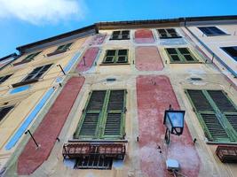 Portofino pictoresque village Italy colorful buildings painted houses photo