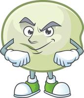 Green hoppang cartoon character style vector