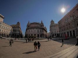 genoa Italy old stock market building photo