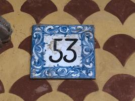Ceramic tile number 53 photo