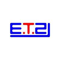 ETZ letter logo creative design with vector graphic, ETZ simple and modern logo.