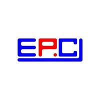 epc letra logo creativo diseño con vector gráfico, epc sencillo y moderno logo.