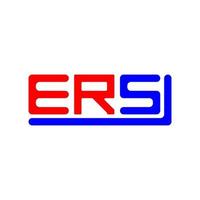 ERS letter logo creative design with vector graphic, ERS simple and modern logo.