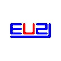 EUZ letter logo creative design with vector graphic, EUZ simple and modern logo.
