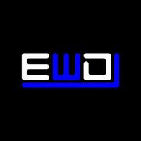 ewd letra logo creativo diseño con vector gráfico, ewd sencillo y moderno logo.