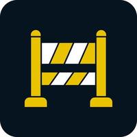 Road Block Vector Icon Design