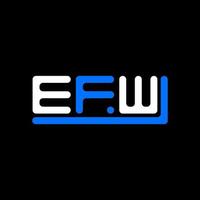 efw letra logo creativo diseño con vector gráfico, efw sencillo y moderno logo.