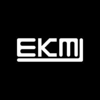 EKM letter logo creative design with vector graphic, EKM simple and modern logo.