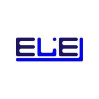 ELE letter logo creative design with vector graphic, ELE simple and modern logo.