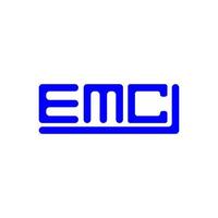 emc letra logo creativo diseño con vector gráfico, emc sencillo y moderno logo.