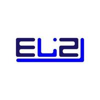 ELZ letter logo creative design with vector graphic, ELZ simple and modern logo.