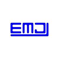 emj letra logo creativo diseño con vector gráfico, emj sencillo y moderno logo.
