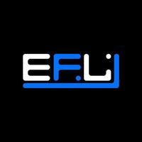 EFL letter logo creative design with vector graphic, EFL simple and modern logo.