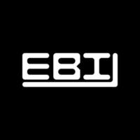 EBI letter logo creative design with vector graphic, EBI simple and modern logo.