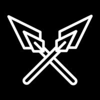 Spears Vector Icon Design