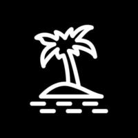 Palm Island Vector Icon Design