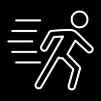 Running Person Vector Icon Design