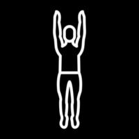 Mountain Pose Upward Vector Icon Design