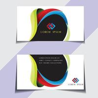 profesional negocio tarjeta diseño, vector