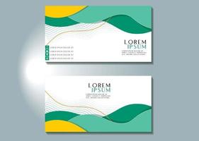 modern creative business card template vector