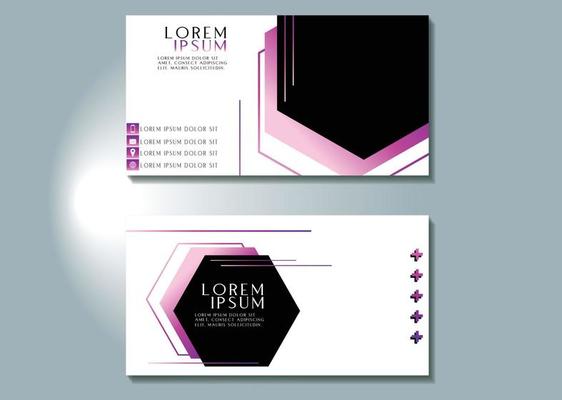 modern simple business card template Vector illustration