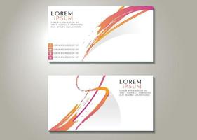 modern simple business card template Vector illustration